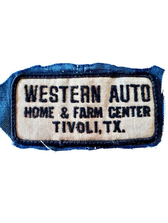 Western Auto Other - Vintage Western Auto Patch Tivoli TX Home and Farm Center Denim Backing Cosplay